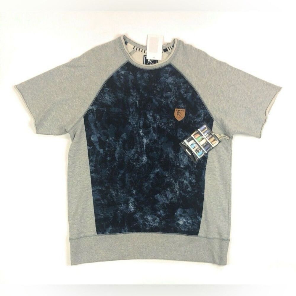PRPS Wounded Knee Shirt - XL - Short Sleeve Black / Yellow - Y2K Cotton Shirt